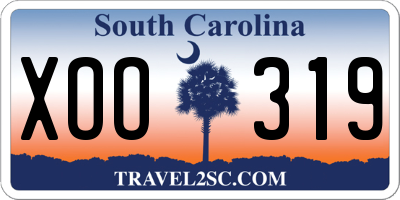 SC license plate XOO319