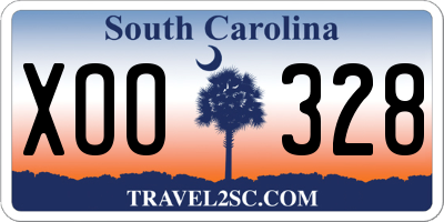 SC license plate XOO328