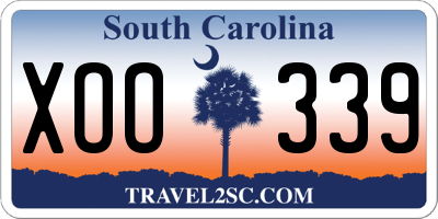 SC license plate XOO339