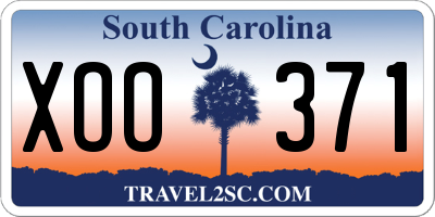 SC license plate XOO371