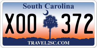 SC license plate XOO372