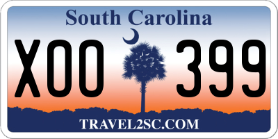 SC license plate XOO399