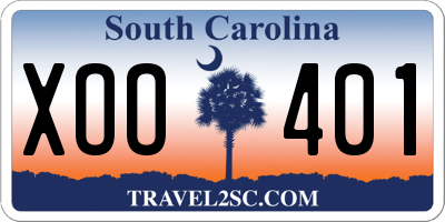 SC license plate XOO401