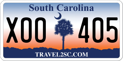 SC license plate XOO405