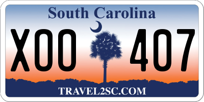 SC license plate XOO407
