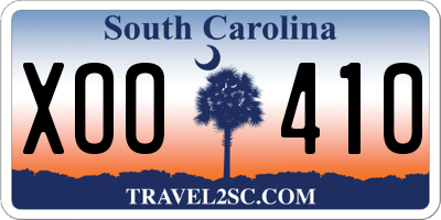 SC license plate XOO410