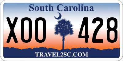SC license plate XOO428