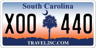 SC license plate XOO440