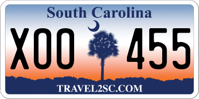 SC license plate XOO455