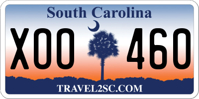 SC license plate XOO460