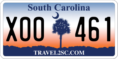 SC license plate XOO461