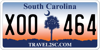 SC license plate XOO464