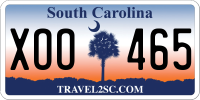 SC license plate XOO465