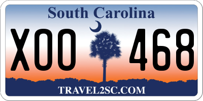 SC license plate XOO468