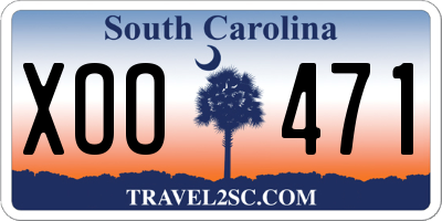 SC license plate XOO471