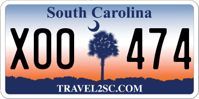 SC license plate XOO474