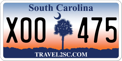 SC license plate XOO475