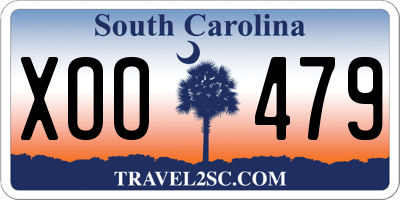 SC license plate XOO479