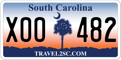 SC license plate XOO482