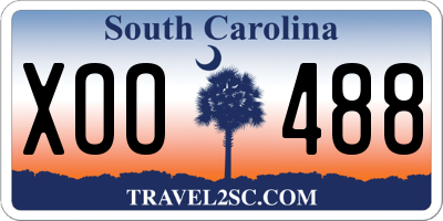 SC license plate XOO488