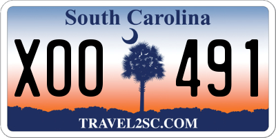 SC license plate XOO491