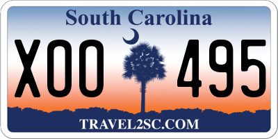 SC license plate XOO495
