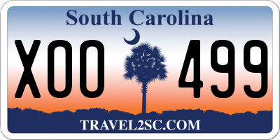 SC license plate XOO499