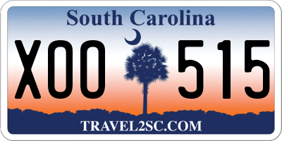 SC license plate XOO515