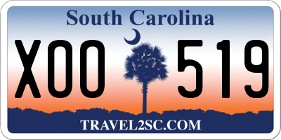 SC license plate XOO519