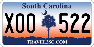 SC license plate XOO522
