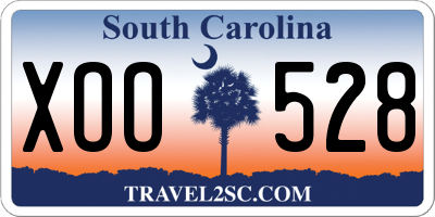 SC license plate XOO528