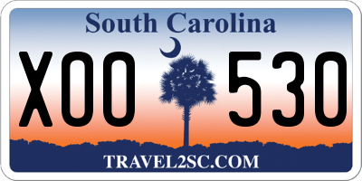 SC license plate XOO530