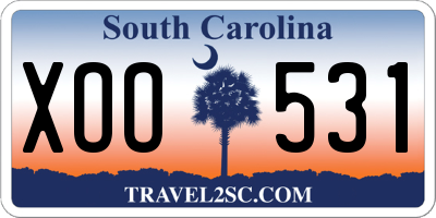 SC license plate XOO531