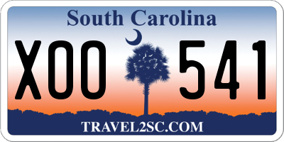 SC license plate XOO541