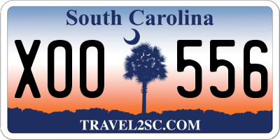 SC license plate XOO556