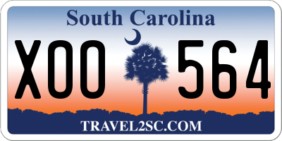 SC license plate XOO564