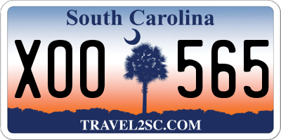 SC license plate XOO565