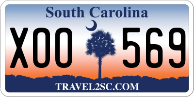 SC license plate XOO569