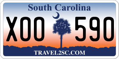 SC license plate XOO590