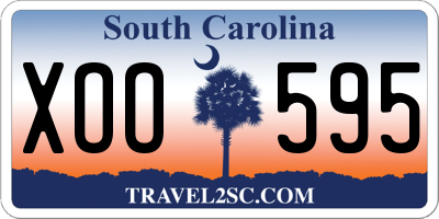 SC license plate XOO595
