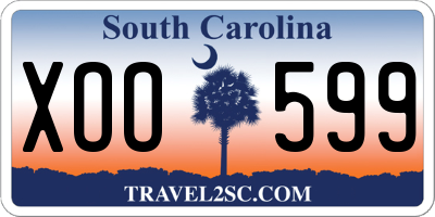 SC license plate XOO599