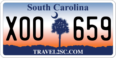 SC license plate XOO659