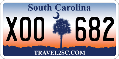SC license plate XOO682