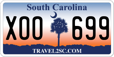 SC license plate XOO699