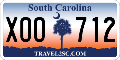 SC license plate XOO712