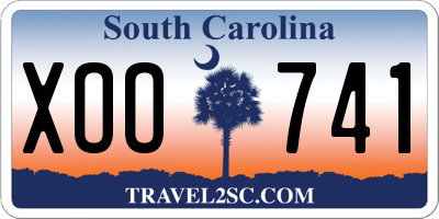 SC license plate XOO741