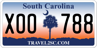 SC license plate XOO788