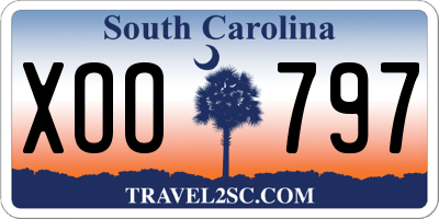 SC license plate XOO797