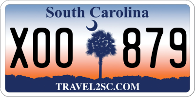 SC license plate XOO879