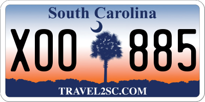 SC license plate XOO885